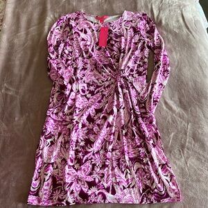 NWT Lilly Pulitzer Lynn Long Sleeve Twist Dress